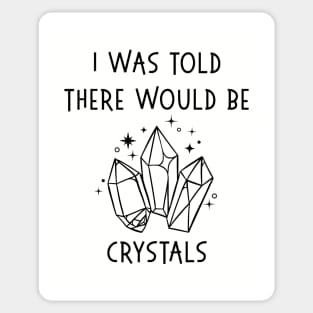 I Was Told There Would Be Crystals Pagan Wiccan Cheeky Witch® Sticker
